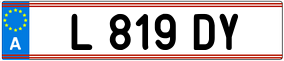 Trailer License Plate